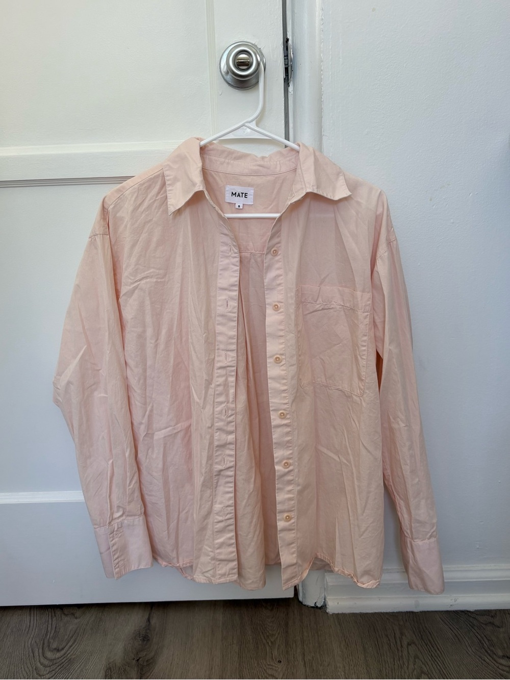 MATE the Label Pink Button Up Shirt